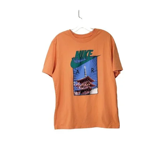 Nike Air T Shirts Neon Swoosh and Rare Air Japan Orange, Two Shirts, Size Large - Picture 2 of 8